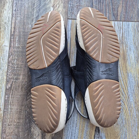 Dansko Raeann Mary Jane Sport Sandals Hook Loop Mesh Leather Black - Picture 7 of 12